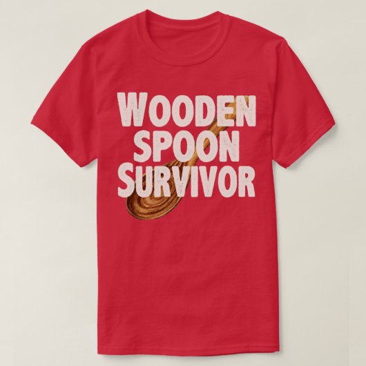 木製スプーン生存者1 Tシャツ (デザイン正面)