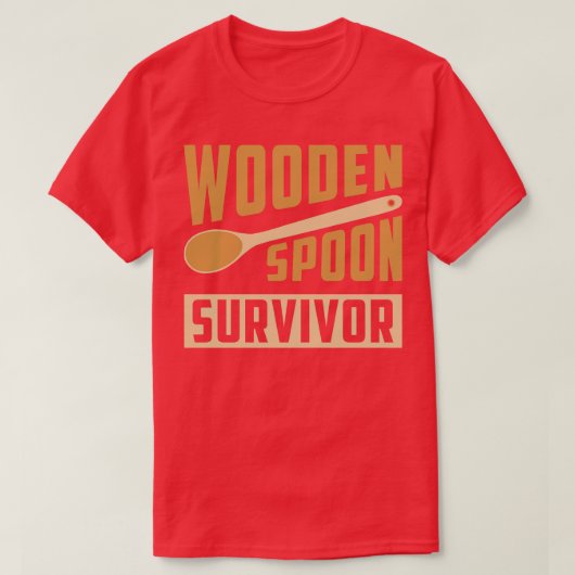 木製スプーン生存者3 Tシャツ (デザイン正面)