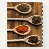 木製スプーン・スパイスレシピ手帳 ノートブック (裏面)