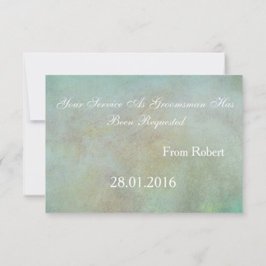 木製スワール素朴招待状を満たす時間 招待状 (裏面)