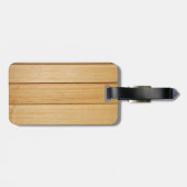 木製タイルのラゲッジタグ ラゲッジタグ (裏面横)