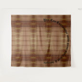 木製タペストリパターン（の模様が）あるー タペストリー (正面(横))