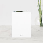 木製ダイヤモンド ライラック 50周年記念 サンキューカード (裏面)