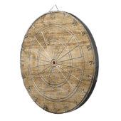 木製ダーツボード。 ダーツボード (正面右)