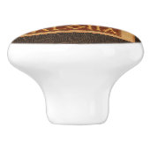 木製ティキマスクヴィンテージレトロアロハハワイアン セラミックノブ (側面)