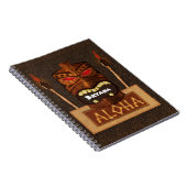 木製ティキマスクヴィンテージレトロアロハハワイアン ノートブック (右側)