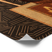 木製ティキヴィンテージレトロアロハルアウ(ハワイ式宴会)パーティーバナー ポスター (角)