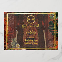 木製ティキヴィンテージ結婚ハワイアンの写真