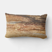 木製テクスチャクッション装飾用クッション ランバークッション (裏面)