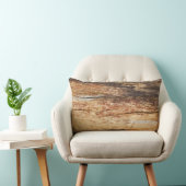 木製テクスチャクッション装飾用クッション ランバークッション (椅子)