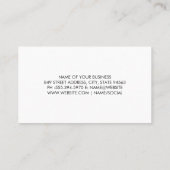 木製テーブルのコルク及びワインオープナー |大理石 名刺 (裏面)