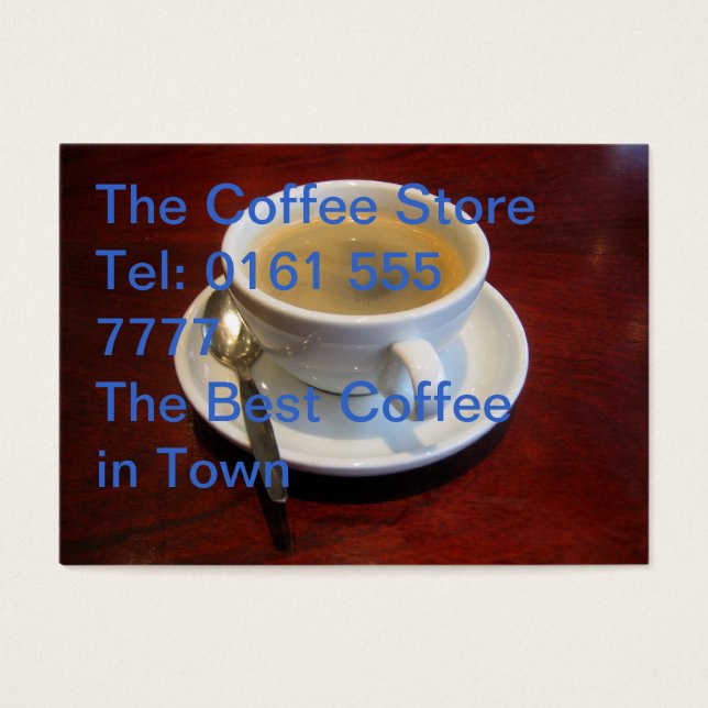 木製テーブルのコーヒーカップ (正面)