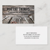 木製テーブルのハードウェアツール 名刺 (正面/裏面)