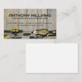 木製テーブルのビルダーハンドツール 名刺 (正面/裏面)