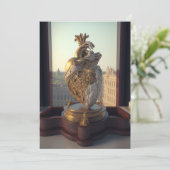 木製ディスプレイのゴシックハート彫刻 シーズンカード (スタンド正面)