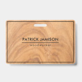 木製デザイン バッジ (裏面)