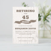 木製デザイン 招待状 (スタンド正面)