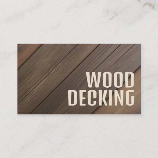 木製デッキ 名刺 (正面)
