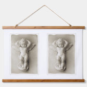 木製トップウォールタペストリーエンジェル 吊り下げ型タペストリー (正面)