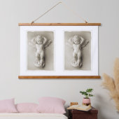 木製トップウォールタペストリーエンジェル 吊り下げ型タペストリー (寝室)