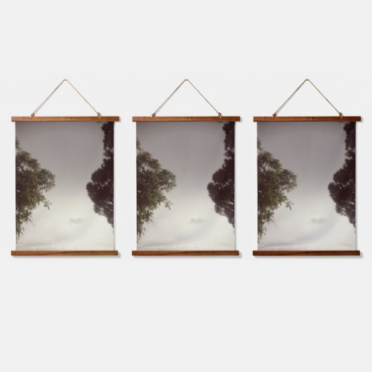 木製トップウォールタペストリー 吊り下げ型タペストリー (トリプル)