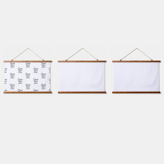 木製トップウォールタペストリー 吊り下げ型タペストリー (トリプル)