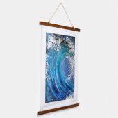 木製トップウォールタペストリー 吊り下げ型タペストリー (傾斜あり)