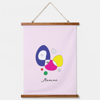 木製トップウォールタペストリー 吊り下げ型タペストリー