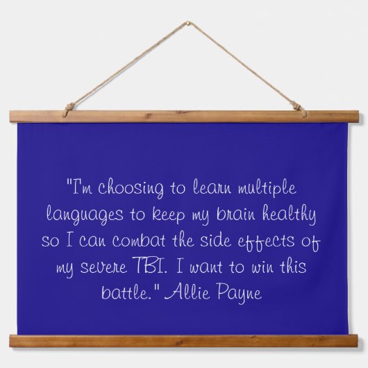 木製トップウォールタペストリー 吊り下げ型タペストリー (正面)