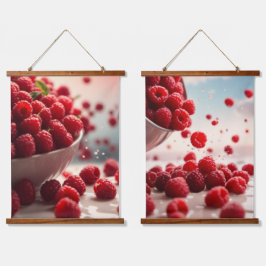 木製トップウォールタペストリー 吊り下げ型タペストリー