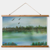 木製トップウォールタペストリー 吊り下げ型タペストリー (正面)