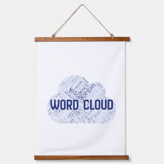 木製トップウォールタペストリー 吊り下げ型タペストリー (正面)