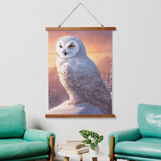 木製トップウォールタペストリー 吊り下げ型タペストリー (リビング)