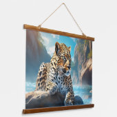 木製トップウォールタペストリー 吊り下げ型タペストリー (傾斜あり)