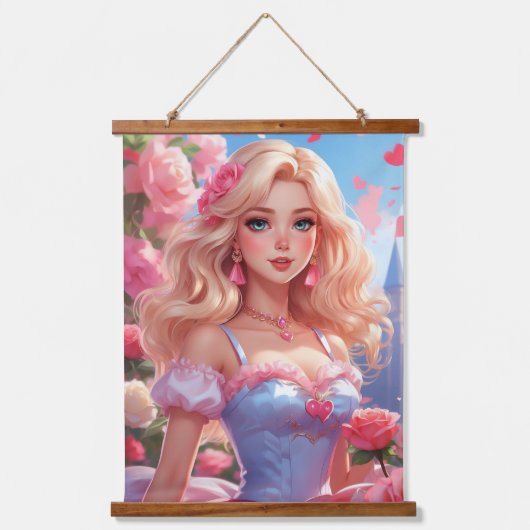 木製トップウォールタペストリー 吊り下げ型タペストリー (正面)