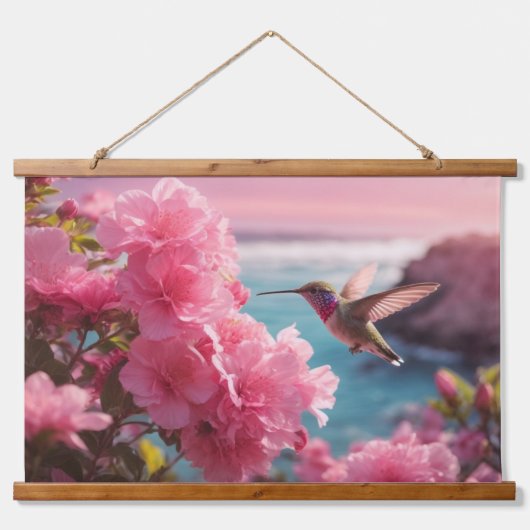 木製トップウォールタペストリー 吊り下げ型タペストリー (正面)