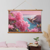 木製トップウォールタペストリー 吊り下げ型タペストリー (寝室)