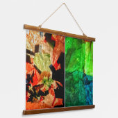 木製トップウォールタペストリー 吊り下げ型タペストリー (傾斜あり)