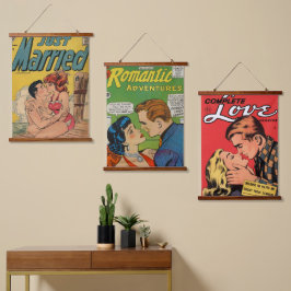 木製トップウォールタペストリー 吊り下げ型タペストリー