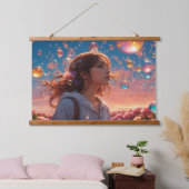 木製トップウォールタペストリー 吊り下げ型タペストリー (寝室)