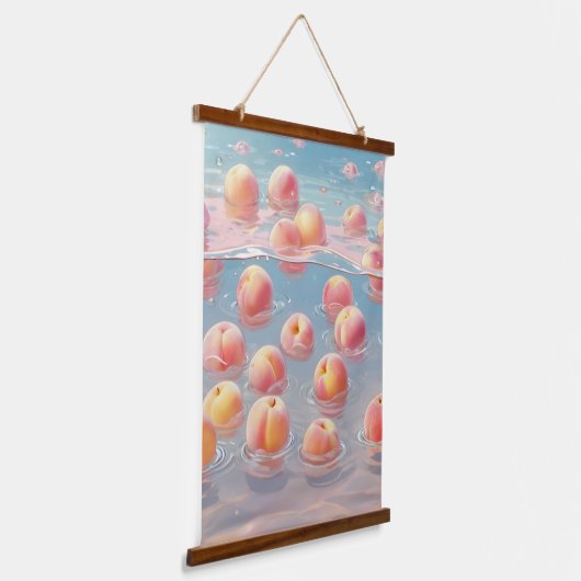 木製トップウォールタペストリー 吊り下げ型タペストリー (傾斜あり)