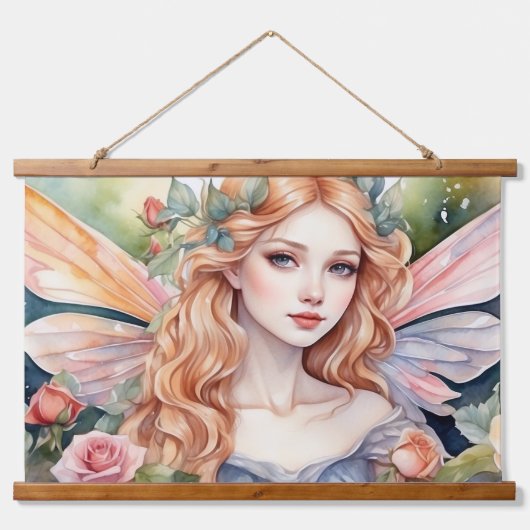 木製トップウォールタペストリー 吊り下げ型タペストリー (正面)