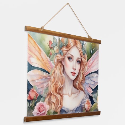 木製トップウォールタペストリー 吊り下げ型タペストリー (傾斜あり)