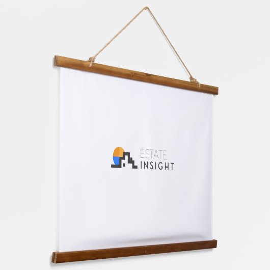 木製トップウォールタペストリー 吊り下げ型タペストリー (傾斜あり)