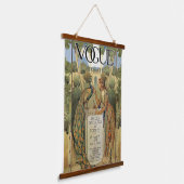 木製トップウォールタペストリー 吊り下げ型タペストリー (傾斜あり)