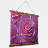 木製トップウォールタペストリー 吊り下げ型タペストリー (傾斜あり)