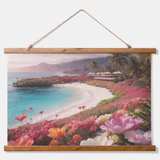 木製トップウォールタペストリー 吊り下げ型タペストリー (正面)