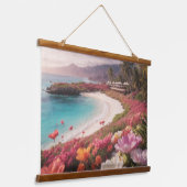 木製トップウォールタペストリー 吊り下げ型タペストリー (傾斜あり)