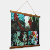木製トップウォールタペストリー 吊り下げ型タペストリー (傾斜あり)