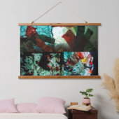 木製トップウォールタペストリー 吊り下げ型タペストリー (寝室)